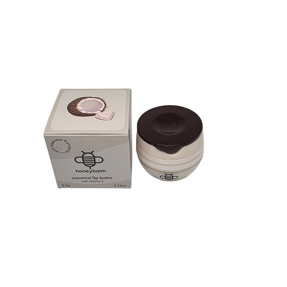Honeybalm Coconut Lip Balm 0.23 oz Vitamin E Beeswax New
